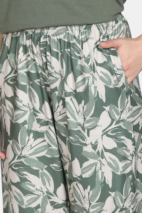 Zivame Olive Hours Knit Poly Pyjama Sets - Four Leaf Clover — image 6